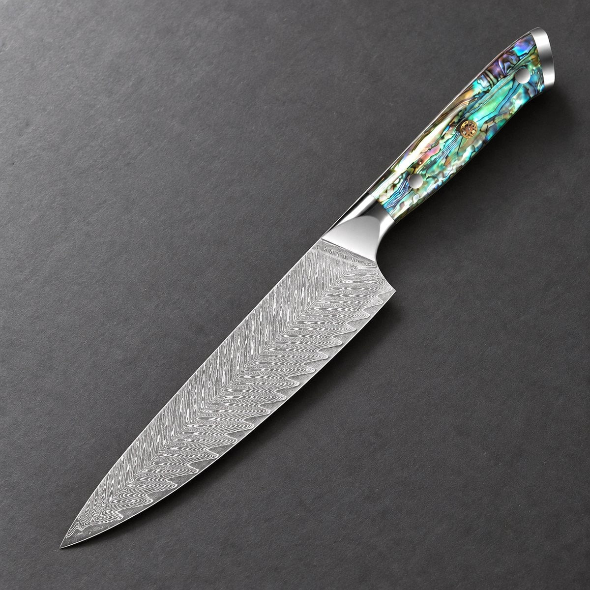 Couteau de chef 20 cm – Damas Classique - chef classique ardoise abalone pearl