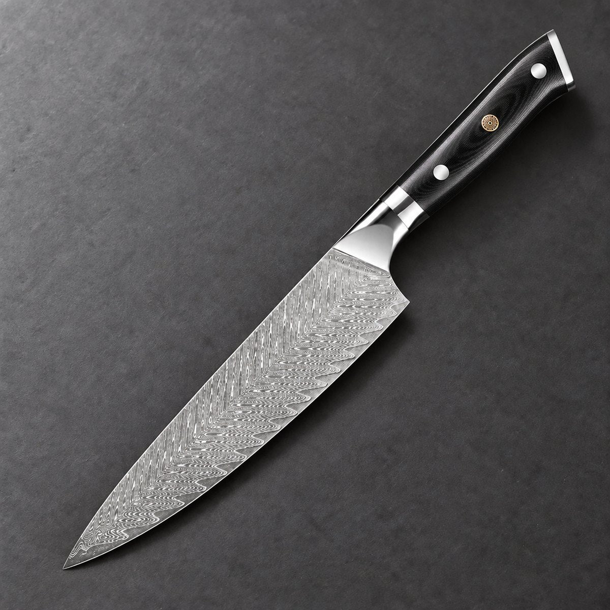 Couteau de chef 20 cm – Damas Classique - chef classique ardoise essential black