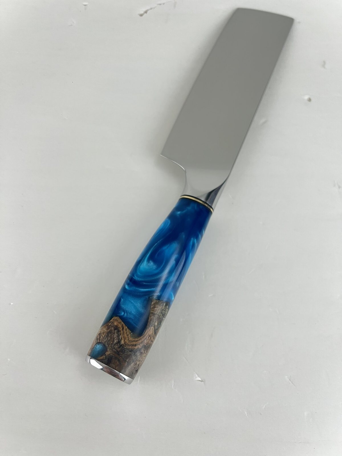 Coffret 9 couteaux Damas Résine – Sapphire Blue
