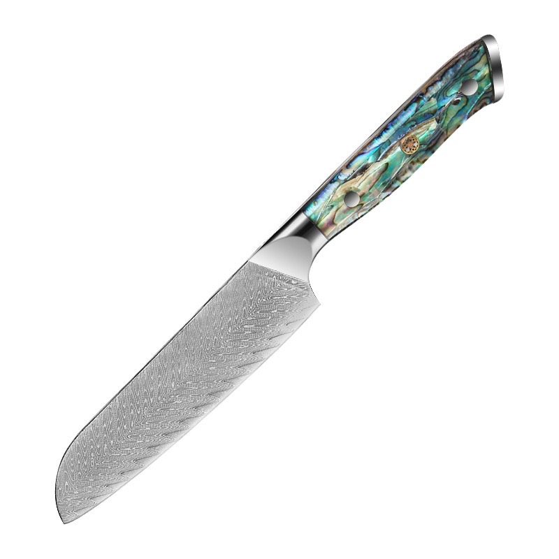 Couteau santoku 18 cm – Damas Classique – Abalone Pearl