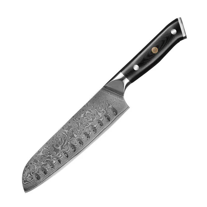 Couteau santoku 18 cm – Damas Classique – Essential Black