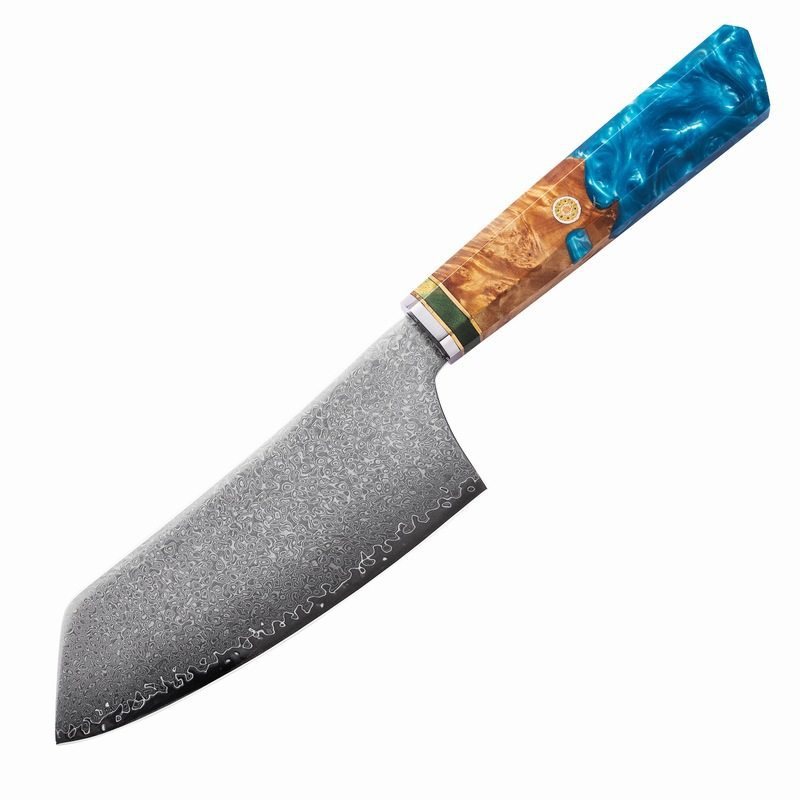 Petit kiritsuke 14 cm – Damas Aqua