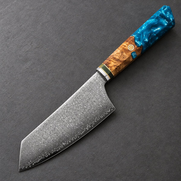 Petit kiritsuke 14 cm – Damas Aqua