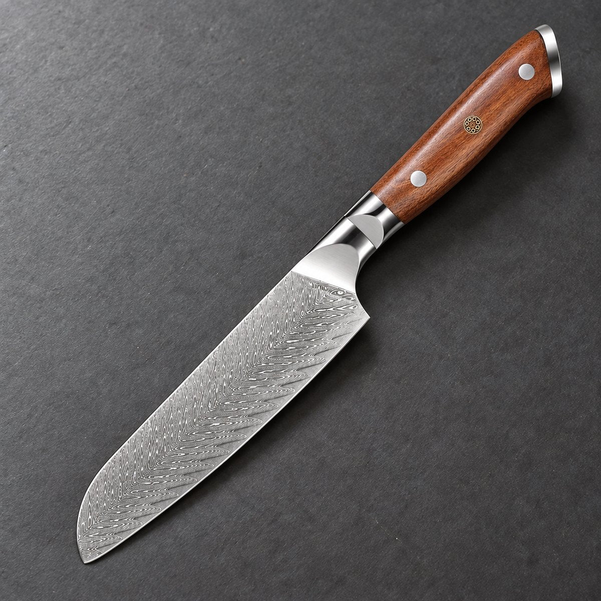 Couteau santoku 18 cm – Damas Classique - santoku classique ardoise forest