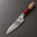 Couteau santoku 18 cm – Damas Résine - santoku resine ardoise ruby red