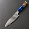 Couteau santoku 18 cm – Damas Résine - santoku resine ardoise sapphire blue
