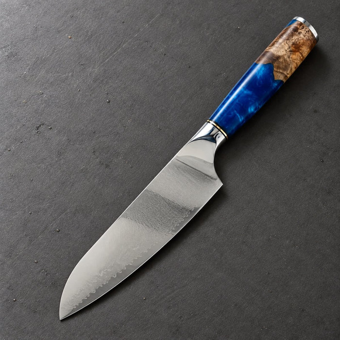 Couteau santoku 18 cm – Damas Résine
